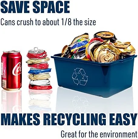 Mckay 16oz Metal Can Crusher - Heavy-Duty Wall-Mounted Smasher for Aluminum Seltzer, Soda, Beer Cans and Bottles for Recycling, Gadgets for Home, also