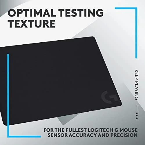 Logitech G240 Cloth Gaming Mouse Pad - Optimized for Sensors, Moderate Surface Friction, Non-Slip Mouse Mat, Mac and PC Accessories, 340 x 280 x 1 mm