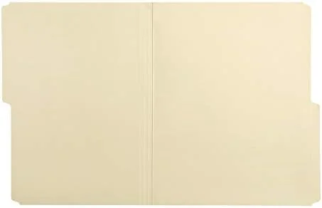 Amazon Basics Manila File Folders, Letter Size, 1/2 Tab in Left and Right Positions, 8.5" x 11", 36-Pack