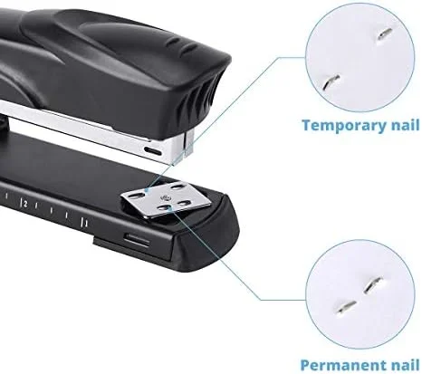 Long Reach Stapler - with 2000 Staples & Stapler Remover Full Strip，20-25 Sheet Capacity, with Built-in Ruler and Adjustable Locking Paper Guide