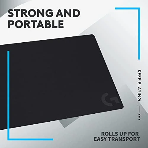 Logitech G240 Cloth Gaming Mouse Pad - Optimized for Sensors, Moderate Surface Friction, Non-Slip Mouse Mat, Mac and PC Accessories, 340 x 280 x 1 mm