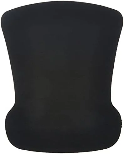 Amazon Basics Irregular Ergonomic Gel Computer Mouse Pad with Wrist Support, Non-Slip, 10.1L x 8.1W inches, Black