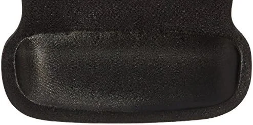 Amazon Basics Irregular Ergonomic Gel Computer Mouse Pad with Wrist Support, Non-Slip, 10.1L x 8.1W inches, Black