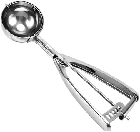 Saebye Large Cookie Scoop - 4 Tbsp, 60 MZ, 2 OZ, Size #16 Cookie Dough Scoop, Muffin Scoop for Baking