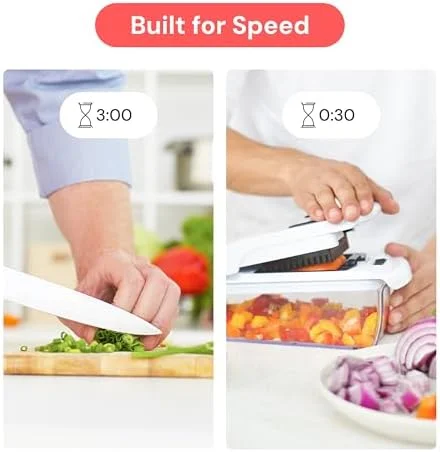 Fullstar The Original Pro Chopper - Vegetable Chopper and Spiralizer, Food Chopper with Container, Fruit Slicer, Kitchen Gadgets & Gifts, Home