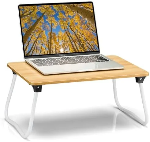 Ruxury Foldable Lap Desk Laptop Stand Bed Desk Table Tray - Breakfast Serving Tray, Portable & Lightweight Mini Table, Lap Tablet Desk for Sofa Couch