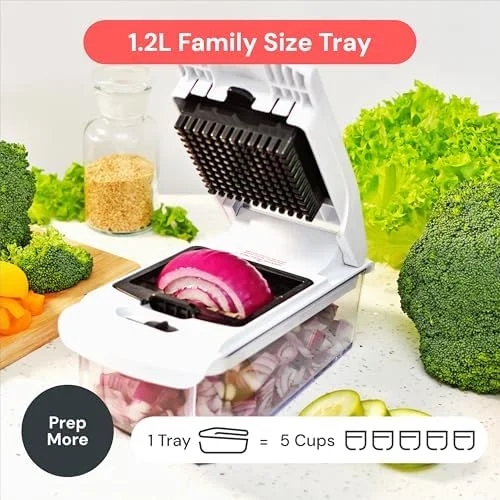 Fullstar The Original Pro Chopper - Vegetable Chopper and Spiralizer, Food Chopper with Container, Fruit Slicer, Kitchen Gadgets & Gifts, Home