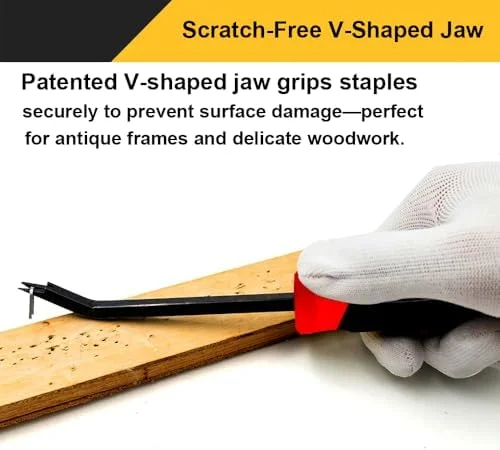 Staple Remover, Heavy Duty Staple Remover, Upholstery Stapler Puller Lifter Tool for Carpet, Wood, Hardwood Floors, Construction, Furniture