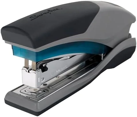 Swingline Stapler, 25 Sheet Capacity, Optima 25, Jam Free, Reduced Effort, Soft Grip, Blue and Gray (66404)