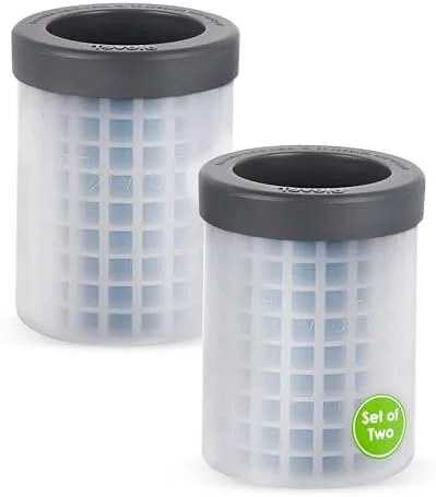 Tovolo Mini Ice Cylinder- Squeeze & Release- Set of 2, 1000422, Gray