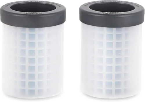 Tovolo Mini Ice Cylinder- Squeeze & Release- Set of 2, 1000422, Gray