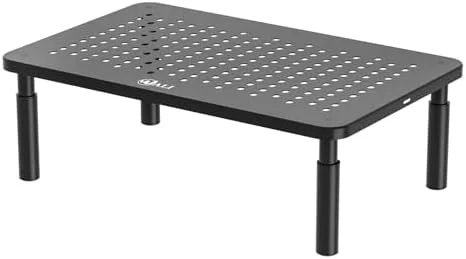 WALI Computer Monitor Stand for Desk, Adjustable Laptop Riser, Desk Monitor Stand Underneath Storage for Office, Home, School Supplies (STT003), 1