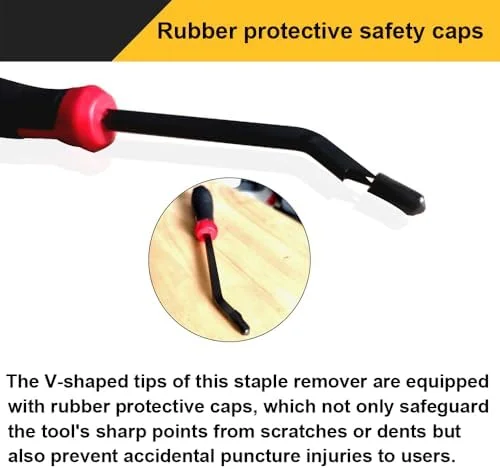Staple Remover, Heavy Duty Staple Remover, Upholstery Stapler Puller Lifter Tool for Carpet, Wood, Hardwood Floors, Construction, Furniture