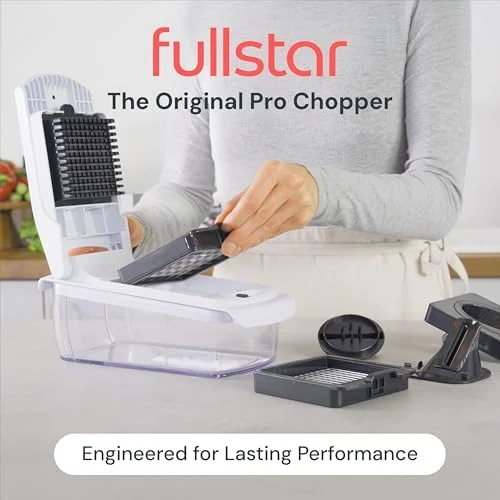 Fullstar The Original Pro Chopper - Vegetable Chopper and Spiralizer, Food Chopper with Container, Fruit Slicer, Kitchen Gadgets & Gifts, Home