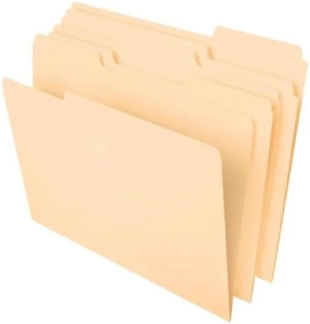Pendaflex File Folders - 100 Pack, Durable Manila Folders, Letter Size (8.5" x 11"), 3 Top Tabs for Easy Labeling, Everyday Filing Essential for