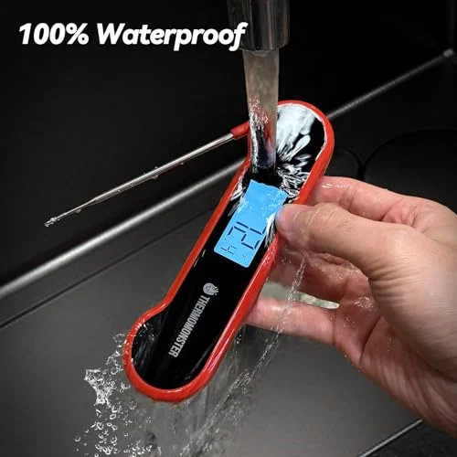 0.5 Sec Instant Read Meat Thermometer Digital with ±0.5℉ Precision, Food Thermometer for Cooking Kitchen Gadgets, Oven Grill Candy BBQ Essentials