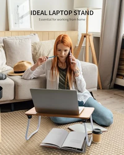 Ruxury Foldable Lap Desk Laptop Stand Bed Desk Table Tray - Breakfast Serving Tray, Portable & Lightweight Mini Table, Lap Tablet Desk for Sofa Couch