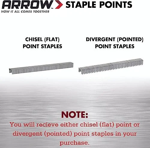 Arrow Fastener 506IP Heavy Duty T50 Staples for Upholstery - Construction, Furniture, Crafts, 3/8-Inch Leg Length, 3/8-Inch Crown Size, 5000 Pieces (
