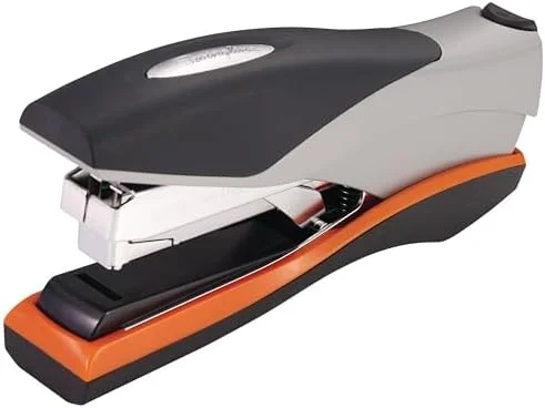 Swingline Stapler, 40 Sheet Capacity, Optima 40, Jam Free, Reduced Effort, Soft Grip, Metal, Orange and Gray (87845)