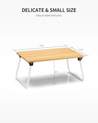 Ruxury Foldable Lap Desk Laptop Stand Bed Desk Table Tray - Breakfast Serving Tray, Portable & Lightweight Mini Table, Lap Tablet Desk for Sofa Couch