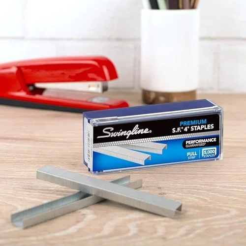 Swingline Staples - 5 Pack, S.F. 4, Premium, 1/4" Length, 210/Strip, 5000/Box (35481)