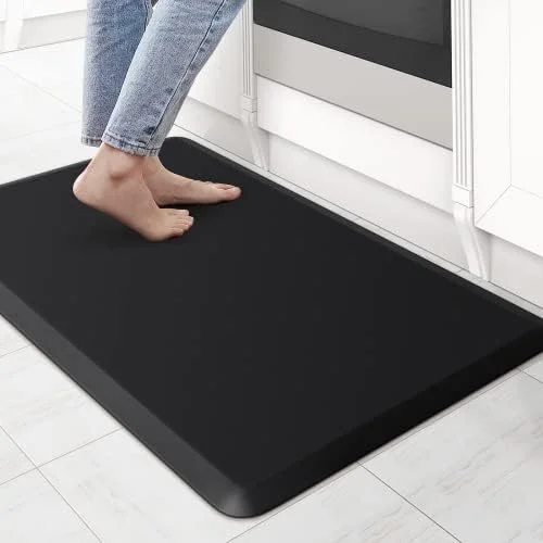 KitchenClouds Kitchen Mat Cushioned Anti Fatigue Rug 17.3"x28" Water Resistant - Non Slip, Standing and Comfort Desk/Floor Mats for House Sink Office