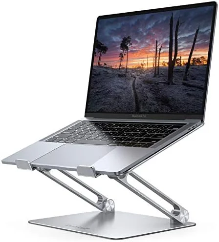 Lamicall Adjustable Laptop Stand, Portable Laptop Riser, Aluminum Laptop Stand for Desk Foldable, Ergonomic Computer Notebook Holder for MacBook Air